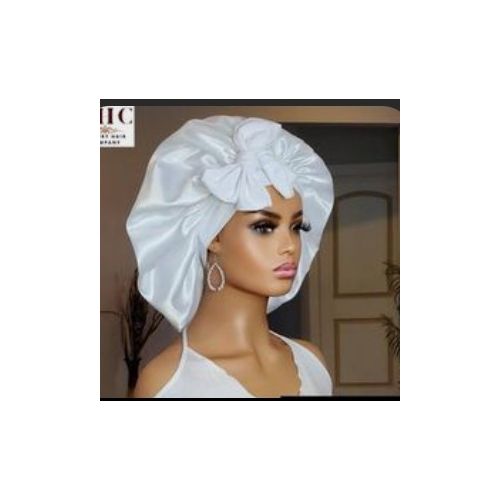 White Sleeping Bonnet+ FREE GIFT