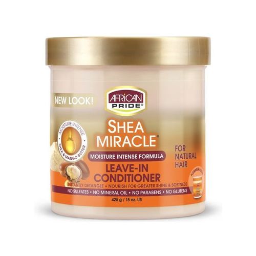 AFRICAN PRIDE Shea Butter Miracle Leave-in Conditioner, 15 Ounce