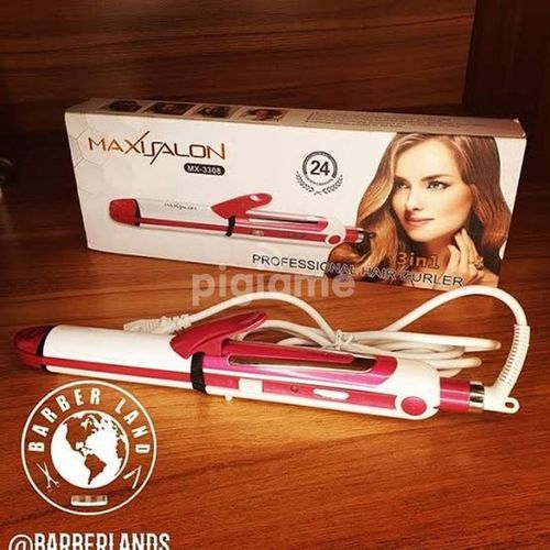 3 IN1 Maxisalon Flat Iron, Curler And Straightener