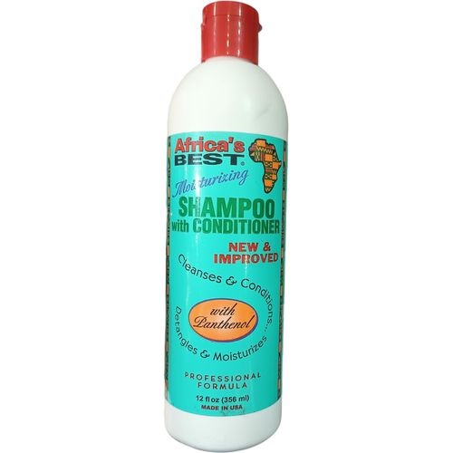 Africa's Best Moisturizing SHAMPOO With CONDITIONER New & Improved Cleanses & Conditions With Panthenol, Detangles &Moisturizes nk