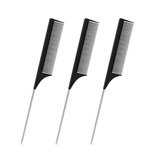 3 Pack Hair Rat Tail Combs Set.