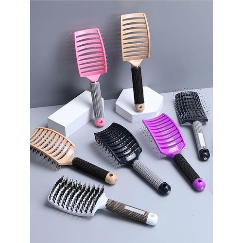 2 Pieces Vent Hair Brushes Detangling Curved Brushes Massage Vented Styling Hair Comb Barber Hairdressing for Women