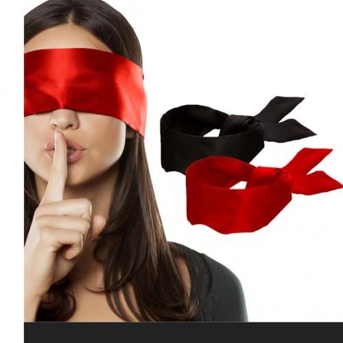 2 Pcs Silk Satin Blindfold/Edge Scarf/Valent
