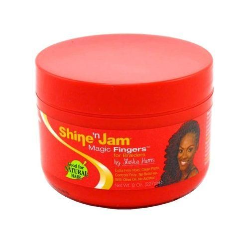Ampro Shine'N Jam Magic Fingers for Braiders Extra Firm Holds 8 oz