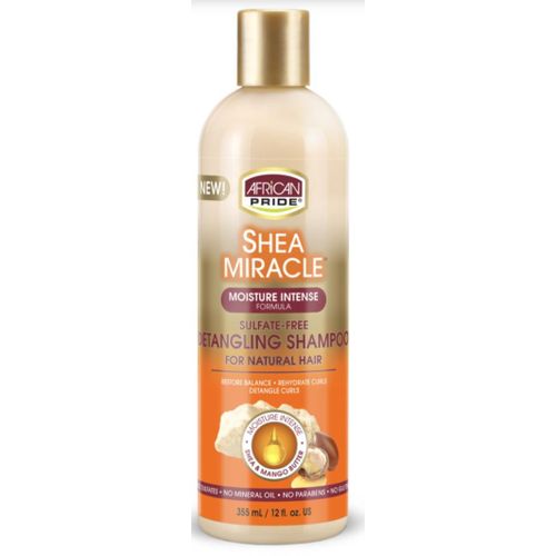 AFRICAN PRIDE Shea miracle sulfate free detangling shampoo for natural hair
