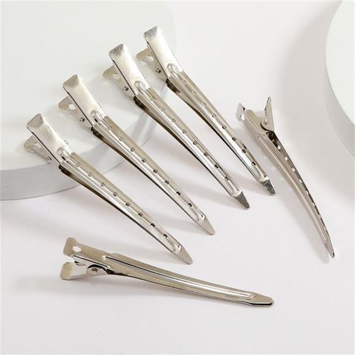 6pcs Quality Girl's Alligator Hair Clips Metal Hair Clips For Styling Women's DIY Duck Hair Clips