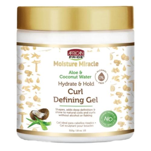 AFRICAN PRIDE Moisture Miracle 18oz Curl Defining Gel – Hydrate & Define Natural Curls