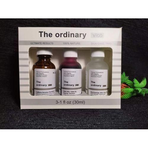 The Ordinary 3 in 1 Trio set AHA peeling solution+Caffeine+ Niacinamide Serum