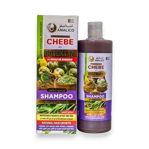 AMALICO Rosemary & Chebe natural hair growth Shampoo. Moisturizes, Promote hair growth, Prevent hair loss, Hair Breakage, Remove Dandruffs, Cleans hair & Scalp, Softens & Shines hair