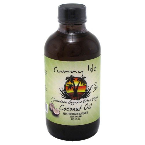 Sunny Isle Extra Virgin Coconut Oil - It's an excellent conditioner that helps to repair and regrow damaged hair, leaving it shiny and healthy-looking