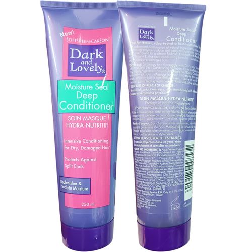 SoftSheen-Carson DARK & LOVELY Moisture Seal Deep Conditioner Intensive Conditioning For Dry Damaged Hair Anti Split Ends Problematic Hair