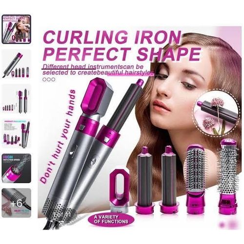 5-in-1" Professional Multi-Head Hot Air Styler Set for Curling, Drying, and Volumizing