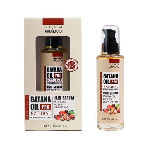 AMALICO 100% Batana Serum 100ml. Batana Oil Pro Natural, Honduran Miracle Oil, For Thicker, Fuller & Healthier Hair
