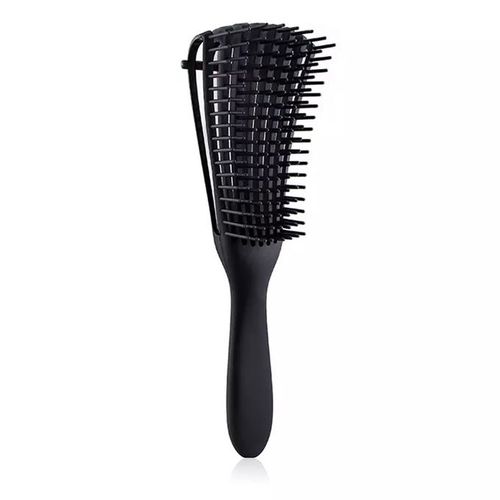 Anti-Static Octopus Shape Eight-Claw Detangling Hair Brush - Black