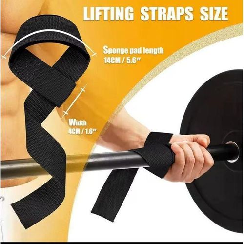 2PCS Weightlifting Straps Anti-Slip Silicone Lifting Wrist Straps Strength Training Deadlifts Crossfit Hand Grips Wrist