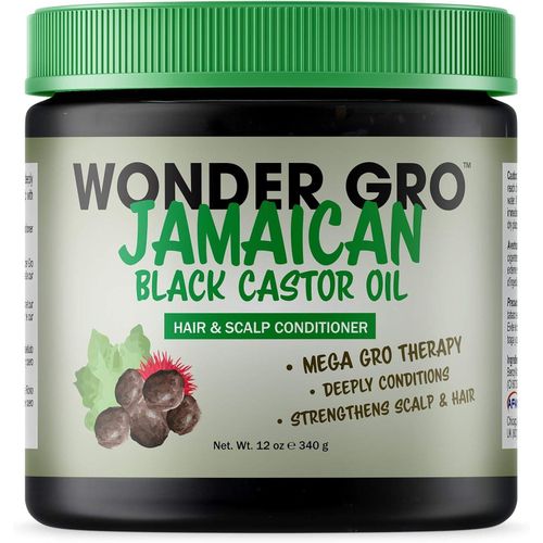 Wonder Gro Jamaican Black Carstor Oil Hair & Scalp Conditioner- Naturally Strengthens Hair And Scalp With Essential Nutrients, While Eliminating Dry Hair.