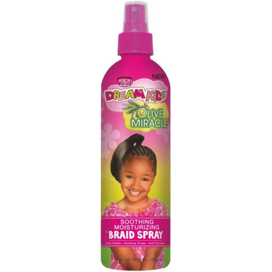 African Pride Dream Kids Olive Miracle Soothing Moisturizing Braid Spray