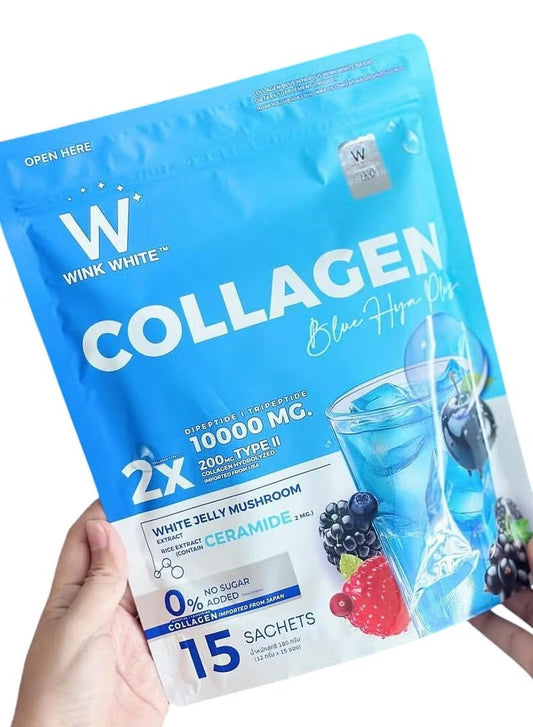 Wink White Collagen+ Blue Hya Drink Mix – 15 Sachets